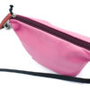 Portaoggetti in pelle rosa con tracolla - Image 5