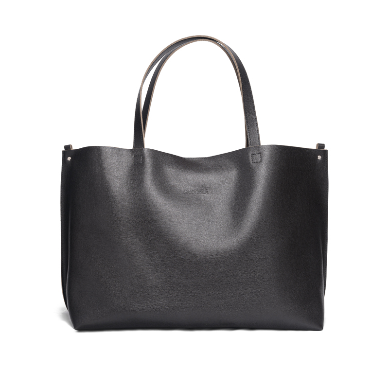 Tote bag grande in pelle saffiano - Vari Colori - Cartiera