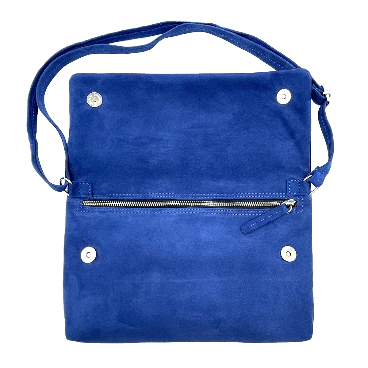 Pochette scamosciata con tracolla - Vari colori - Cartiera