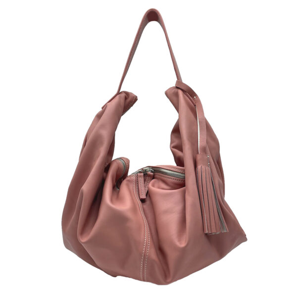 Hobo bag grande in pelle