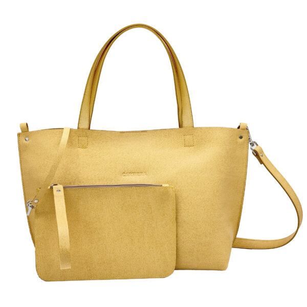 Tote bag Plus in pelle saffiano + pochette abbinata
