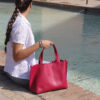 Tote bag Plus in pelle saffiano + pochette abbinata - Vari colori - Image 7