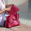 Tote bag Plus in pelle saffiano + pochette abbinata - Vari colori - Image 8